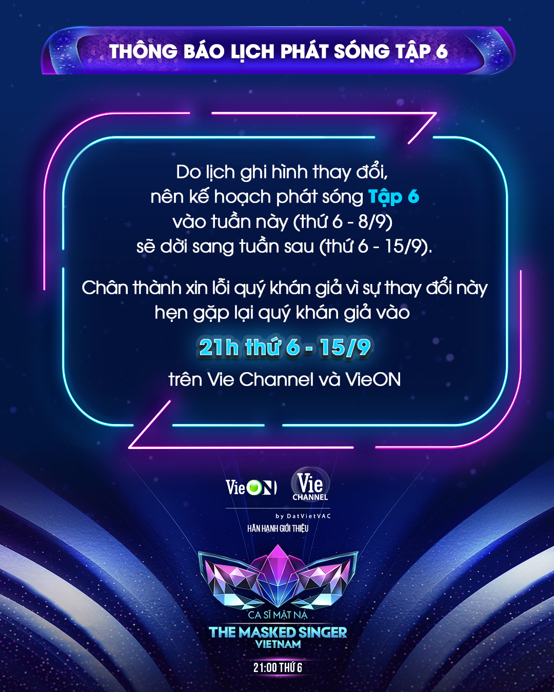 'Ca sĩ mặt nạ' tạm ngừng phát sóng - Ảnh 1.