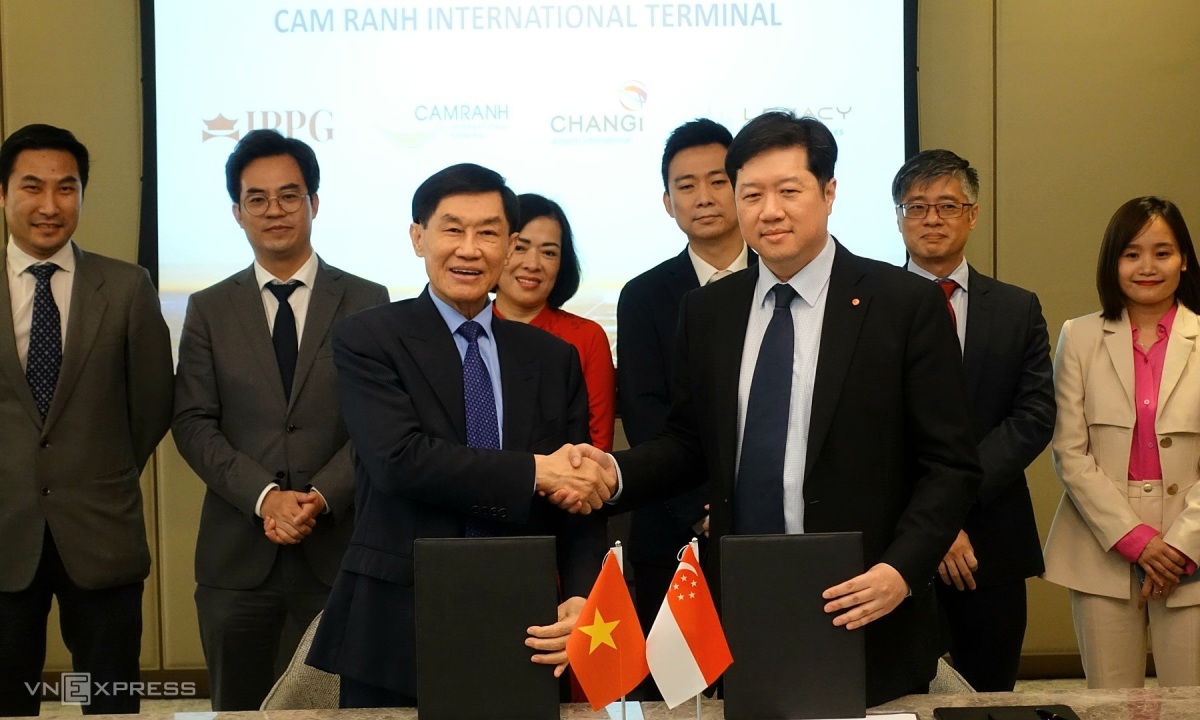 El aeropuerto de Cam Ranh se asocia con el aeropuerto de Changi