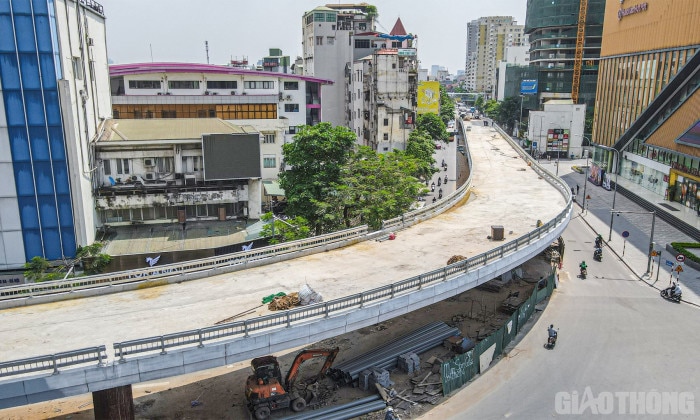 ngắm cầu vượt chữ c đầu tiên ở hà nội từ trên cao