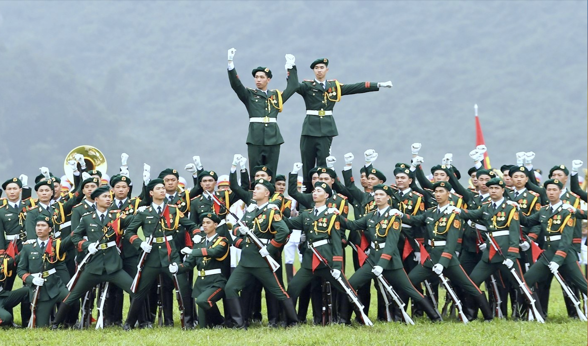 Le groupe de cérémonie de l'armée présentera une formation artistique unique à Dien Bien.