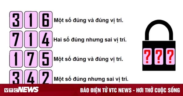 Trong 15 giây đố bạn tìm được mật mã ổ khóa