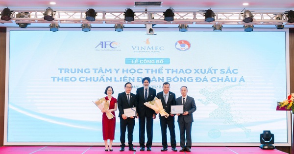 AFC công nhận đại diện Việt Nam là Trung tâm y học thể thao xuất sắc