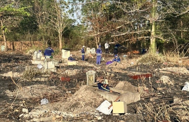 Hoy se exhumaron oficialmente 1.836 tumbas del cementerio Binh Hung Hoa, foto 3