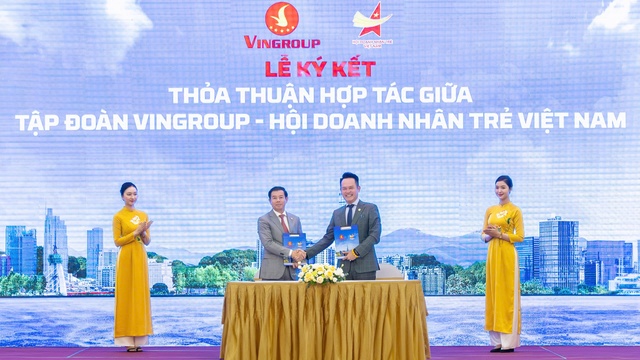 Hội Doanh nhân trẻ Việt Nam và Vingroup ký thỏa thuận hợp tác- Ảnh 1.