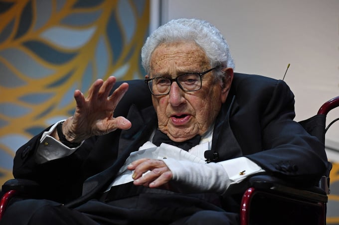 Former US Secretary of State Henry Kissinger in New York, USA on October 24. Photo: AFP