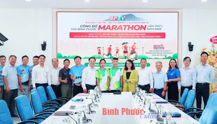 Radio, televisión y periódico Binh Phuoc anuncian el primer maratón de Binh Phuoc en 2023