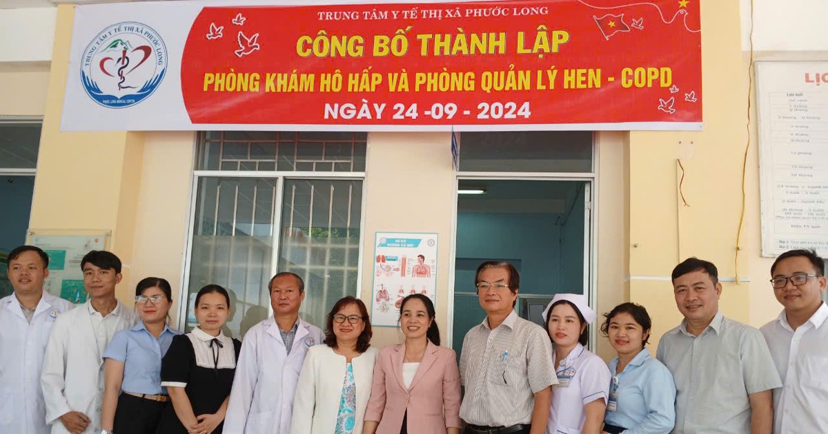 thị xã Phước Long ra mắt phòng quản lý hen và COPD