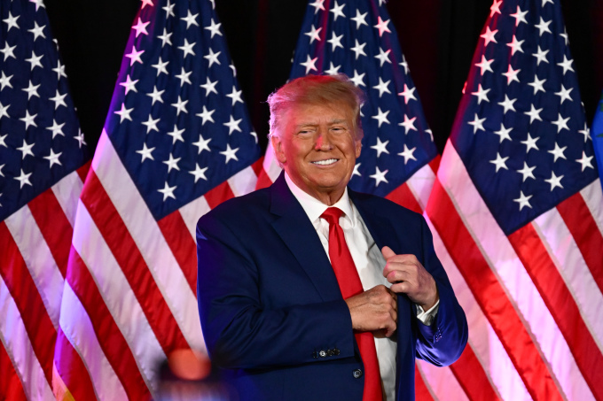 ドナルド・トランプ前米大統領、2023年7月ネバダ州ラスベガスにて。写真：AFP