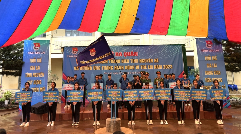 Gia Lai: Lanzamiento de la Campaña de Voluntariado Juvenil de Verano 2023 foto 1