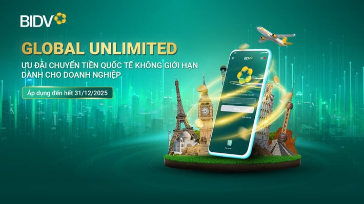 기업을 위한 BIDV Unlimited 국제 송금 프로모션