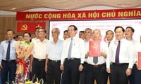 Le secrétaire d'Hô-Chi-Minh-Ville, Nguyen Van Nen, assiste à la cérémonie d'annonce d'un nouveau quartier dans la ville de Thu Duc.