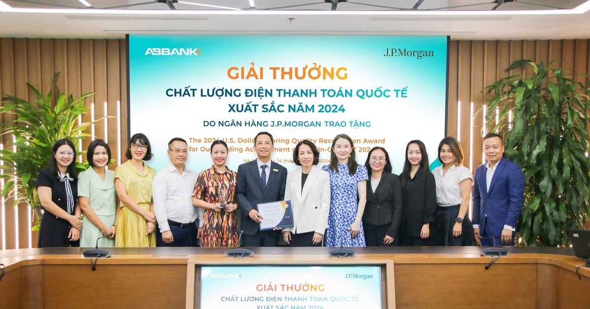 ABBANK được vinh danh ngân hành có “Chất lượng điện Thanh toán quốc tế xuất sắc 2024”