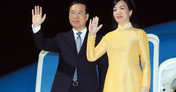 Präsident Vo Van Thuong trifft in Tokio ein und beginnt seinen offiziellen Besuch in Japan