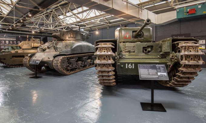 Im Museum ausgestellte Waffen. Foto: Bournemouth.co.uk