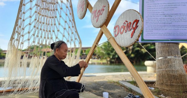 Đón nhận danh hiệu di sản văn hóa phi vật thể quốc gia “Nghề đan võng ngô đồng ở Cù Lao Chàm”