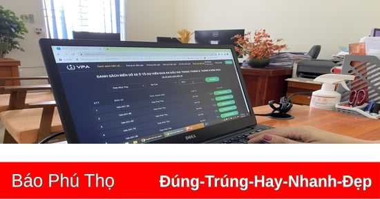 Phú Thọ có trên 2.500 biển số xe ô tô sẽ được đấu giá trực tuyến