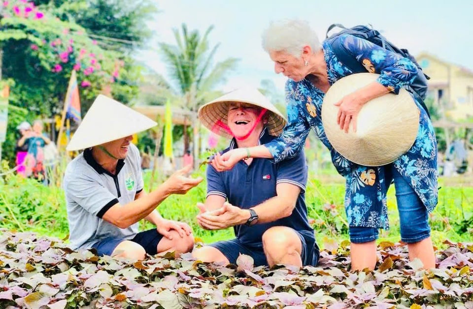 Le village maraîcher de Tra Que, ville de Hoi An, province de Quang Nam, a été reconnu comme le meilleur village touristique en 2024.