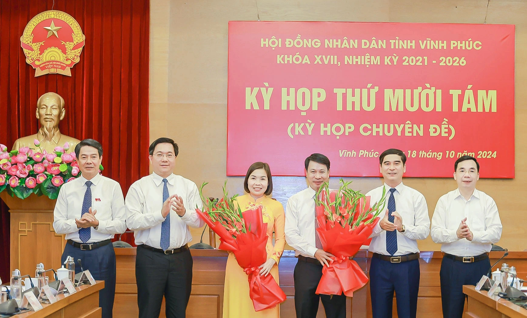 Vinh Phuc elects two more provincial vice chairmen, consolidates a number of important positions