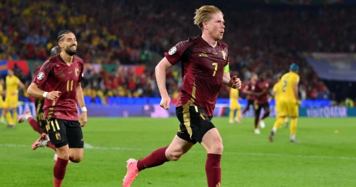 De Bruyne ghi bàn, đội tuyển Bỉ đánh bại Romania