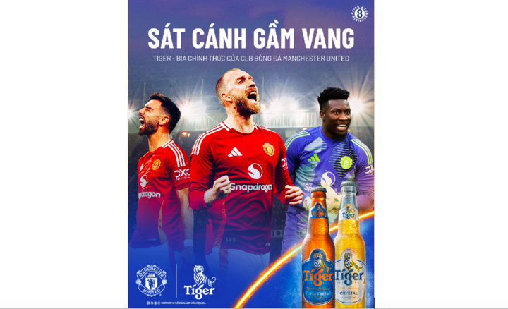 Tiger Beer trở thành đối tác chính thức của Câu lạc bộ bóng đá Manchester United - 1