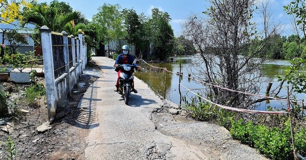 Construcción de un proyecto de prevención de deslizamientos de tierra con un presupuesto de más de 31 billones de VND