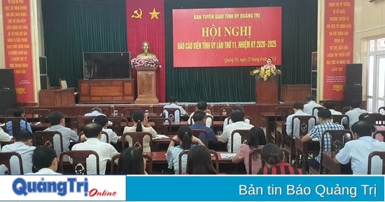 Hội nghị báo cáo viên Tỉnh ủy lần thứ 11, nhiệm kỳ 2020-2025