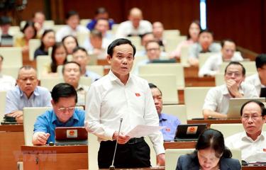 Deputy Prime Minister Tran Luu Quang answered questions and explained related issues.