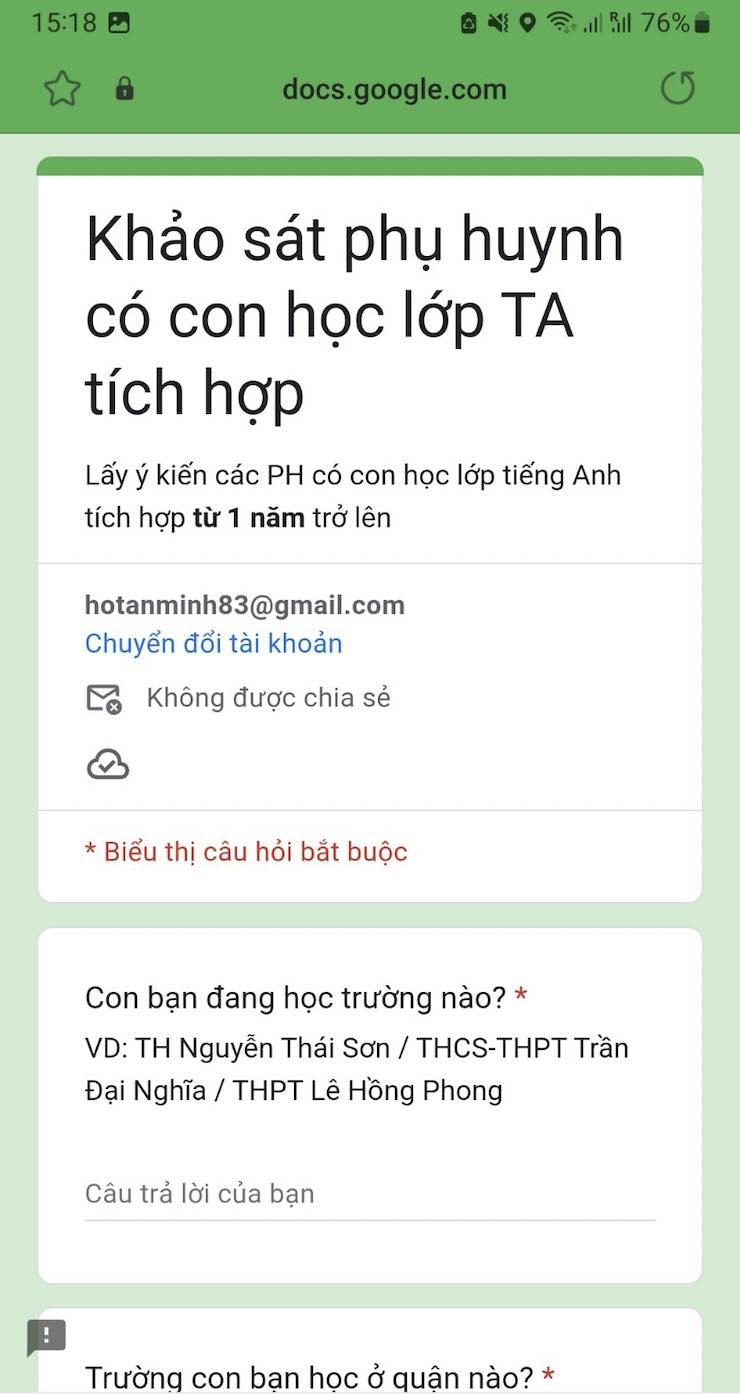 Sở GD-ĐT TP.HCM phát cảnh báo về một đường link gửi phụ huynh học sinh - Ảnh 1.