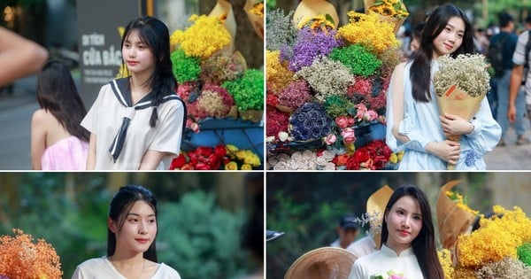 A principios de otoño, la calle más romántica de Hanoi tiene la escena de '1 metro cuadrado, 10 musas'