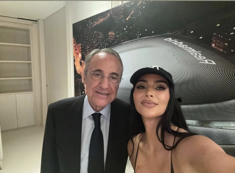 Bức ảnh selfie gây bão của Kim Kardashian và Chủ tịch Real Madrid, Florentino Perez- Ảnh 2.