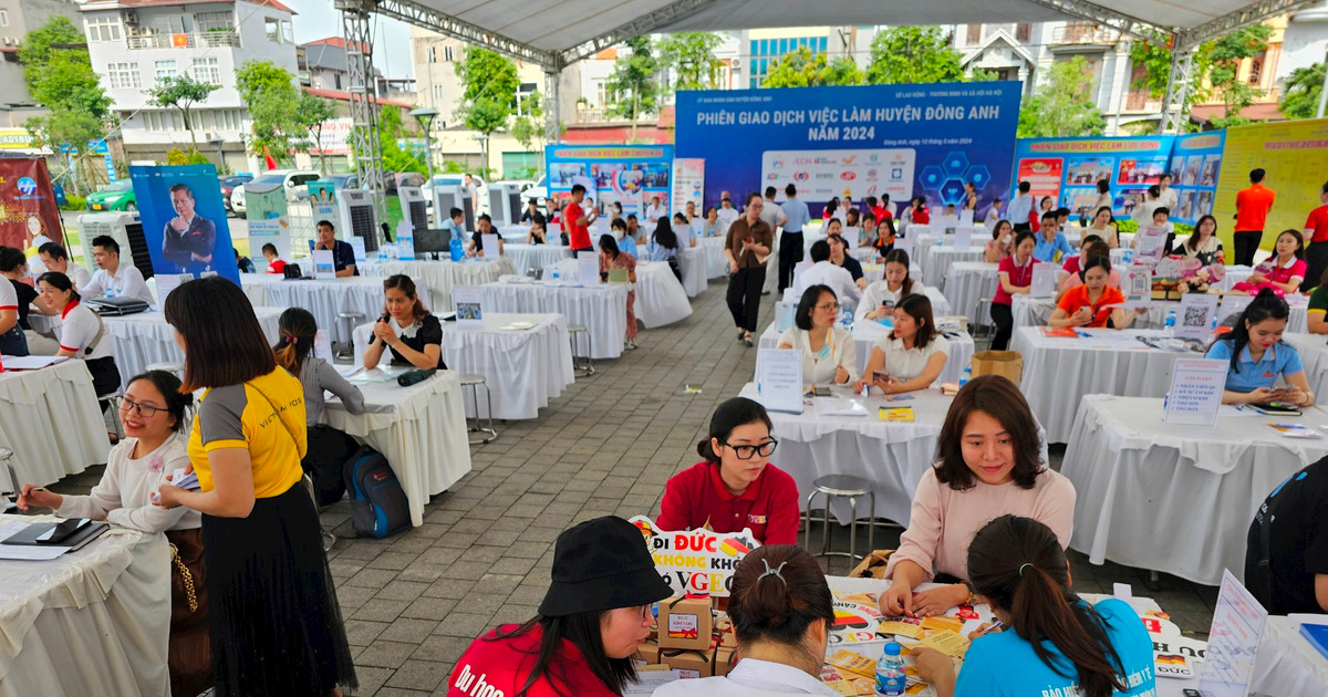 11.000 Menschen besuchen Jobmesse in Dong Anh