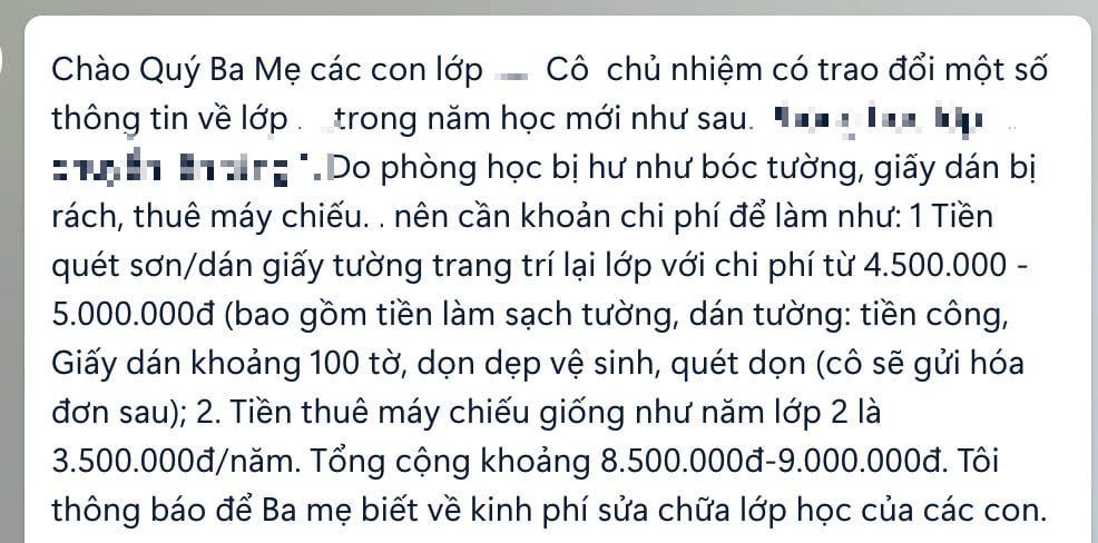 Mỗi phụ huynh đóng quỹ lớp 10 triệu đồng: 'Nóng' các khoản thu ngay đầu năm học - Ảnh 4.