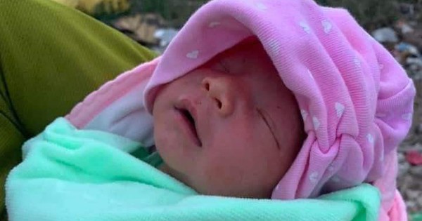 Newborn baby boy abandoned in landfill