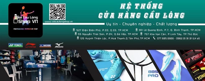 Badminton shop system - Badminton Racket Shop with 5 branches throughout Ho Chi Minh City.
