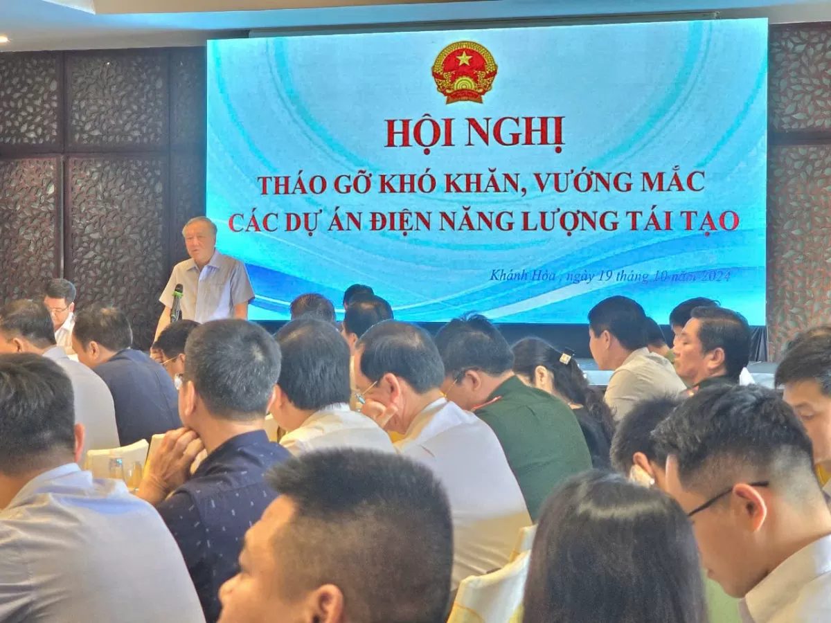 Chùm ảnh: Hội nghị tháo gỡ khó khăn, vướng mắc các dự án năng lượng tái tạo Chùm ảnh: Hội nghị tháo gỡ khó khăn, vướng mắc các dự án năng lượng tái tạo