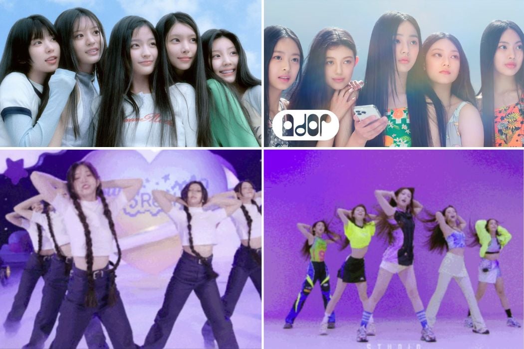 ILLIT ถูกกล่าวหาว่าลอกเลียนผลงานของ NewJeans เมื่อเปิดตัวเมื่อปลายเดือนมีนาคม ภาพ : Naver