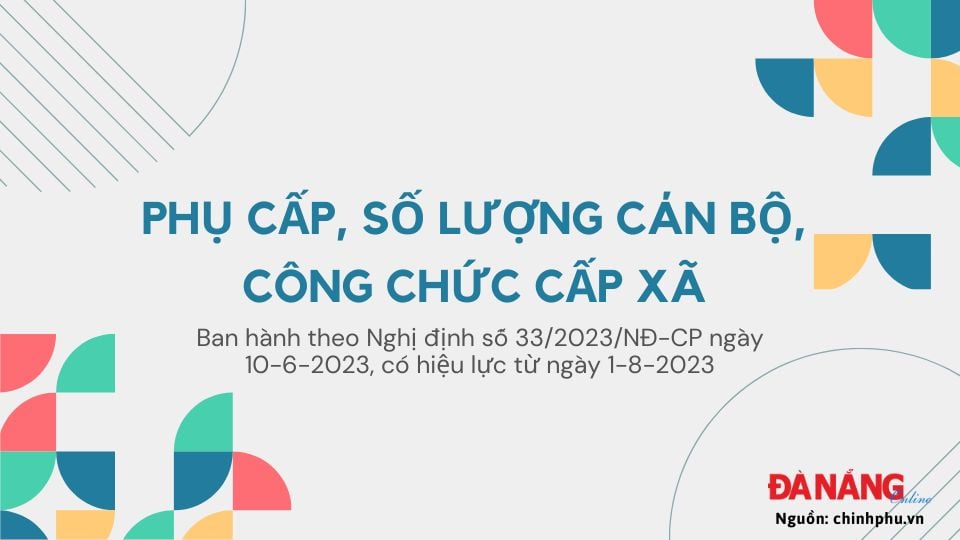 Infographic - Phụ cấp, số lượng cán bộ, công chức cấp xã