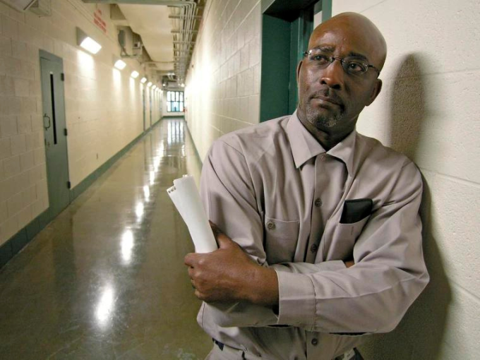 Ronnie Long serving his sentence in a North Carolina prison in 2007. Photo: NBC News