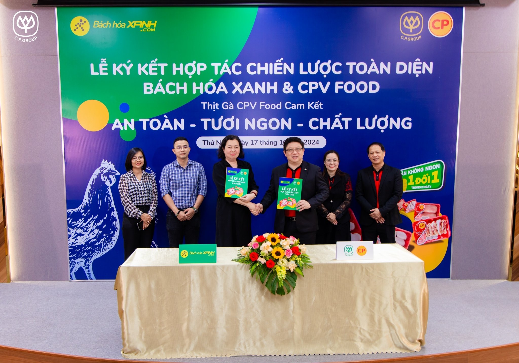 CPV Food Company Limited signed a comprehensive strategic cooperation agreement with the Bach Hoa Xanh retail chain: opening up opportunities to develop the domestic market.