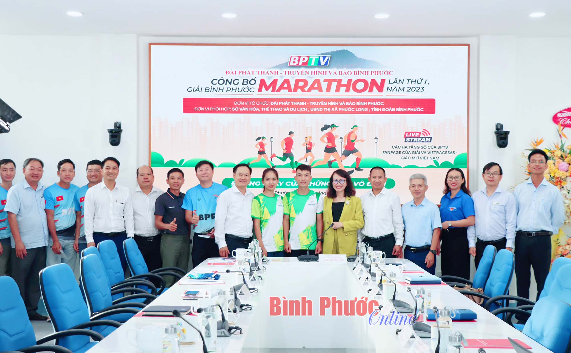 La radio, la télévision et le journal Binh Phuoc annoncent le premier marathon de Binh Phuoc