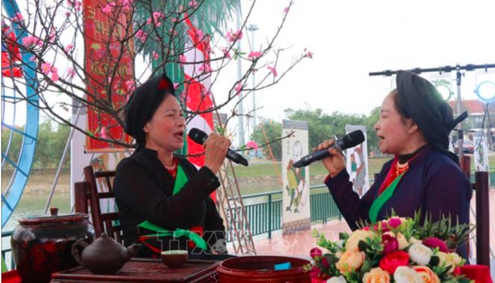 Höhepunkte des Bac Ninh Quan Ho Folk Song Contest, der im Frühjahr von Giap Thin eröffnet wurde