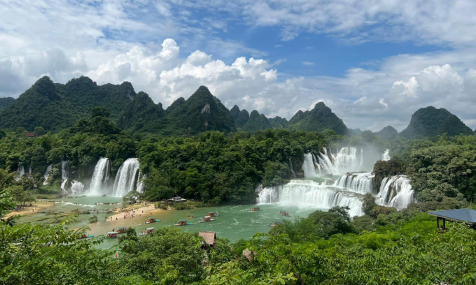 Ban Gioc – Duc Thien Wasserfall von China aus gesehen.