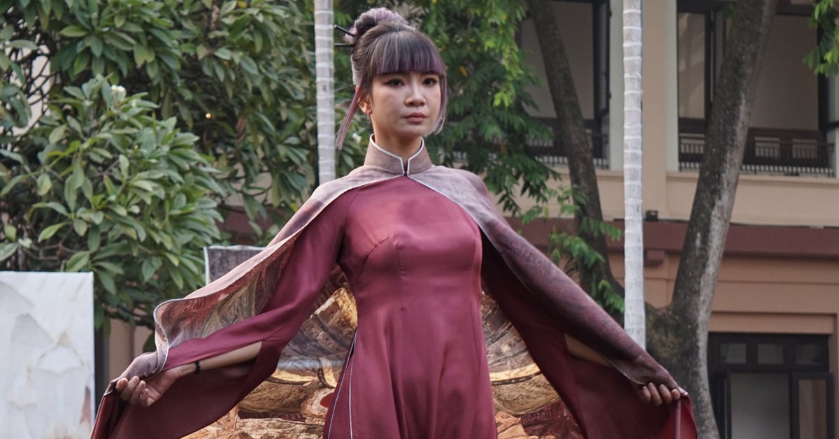 Que se passerait-il si les trésors nationaux étaient peints sur l'ao dai ?