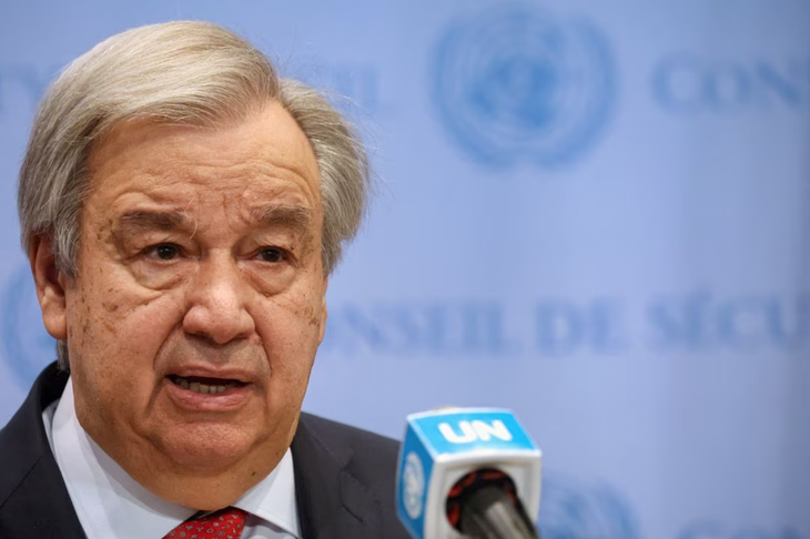 Tổng thư ký Liên Hiệp Quốc Antonio Guterres - Ảnh: REUTERS