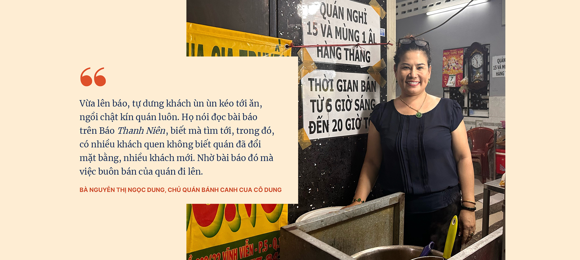 “Lấy đà” từ bài viết trên Báo Thanh Niên, những chủ quán ăn đổi đời, khách ùn ùn đến - Ảnh 4.