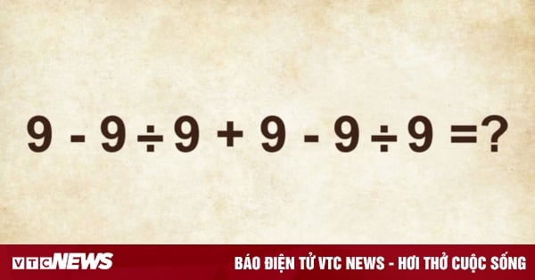 Phép tính lạ rất ít người trả lời đúng