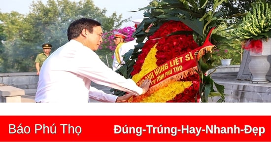 Lãnh đạo tỉnh dâng hương tưởng niệm các Anh hùng Liệt sĩ