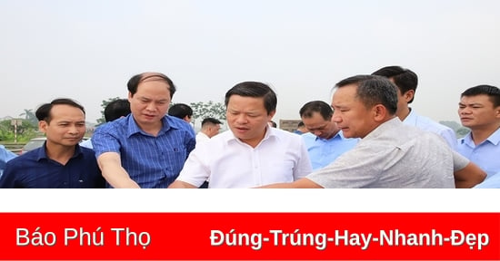 Kiểm tra tiến độ giải phóng mặt bằng dự án tại thành phố Việt Trì