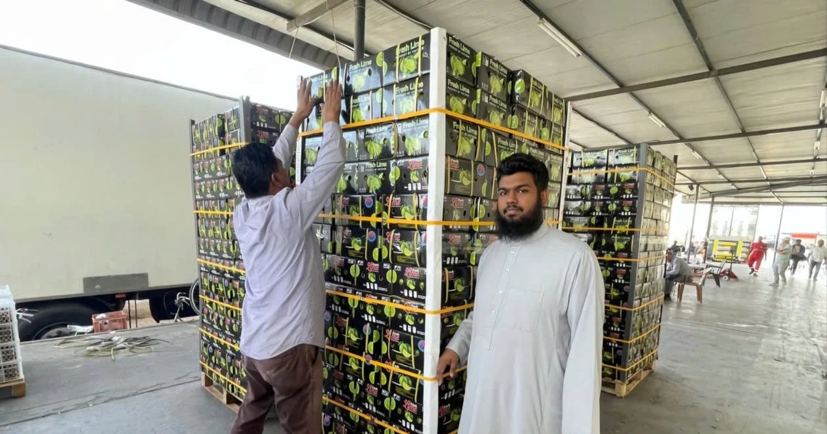 Seedless lemons from Long An are available in the Middle East