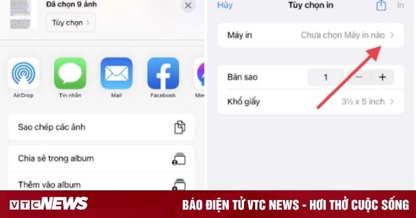 Cách in tin nhắn văn bản từ iPhone